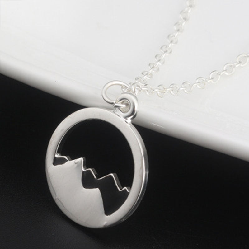 European And American Style Single-layer Necklace, Fashion Jewelry, Landscape Pendant Necklace