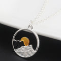 European And American Style Single-layer Necklace, Fashion Jewelry, Landscape Pendant Necklace