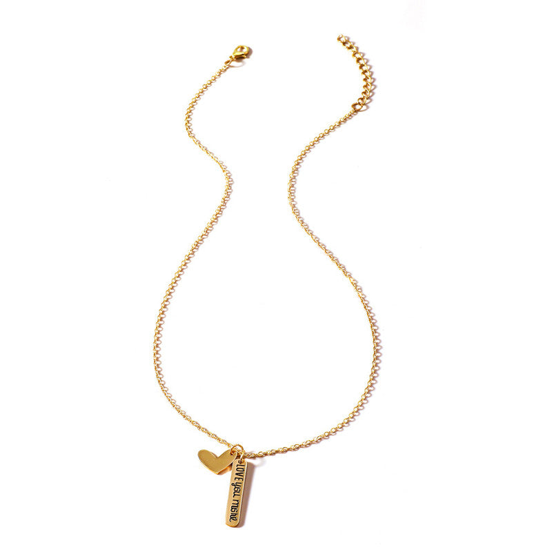 Personalized Vintage Letter Pendant Necklace