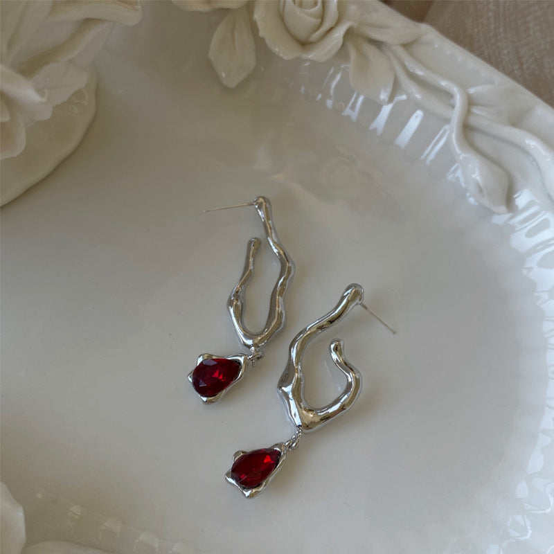 Personalized Color Stud Earrings Candy Color Silver Needle Earrings