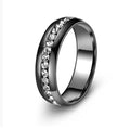Personalized Fashion Single Row Diamond Ring Stainless Steel