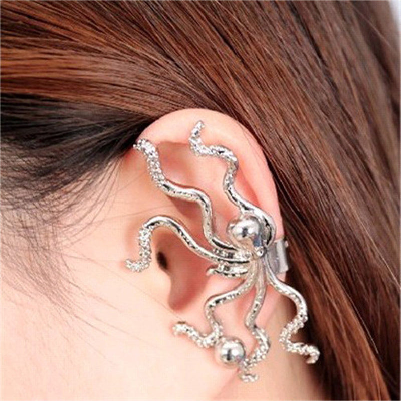 Punk Style Octopus Hanging Without Pierced Ears