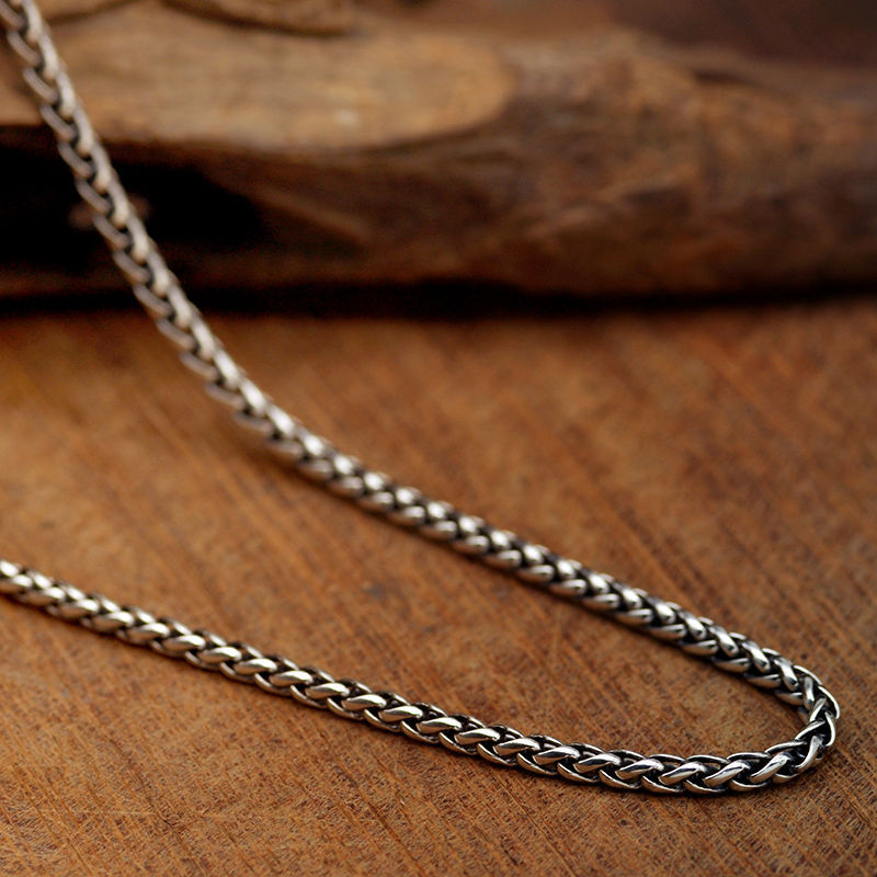 Retro Skull Helmet Pendant Necklace