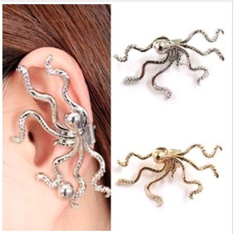 Punk Style Octopus Hanging Without Pierced Ears