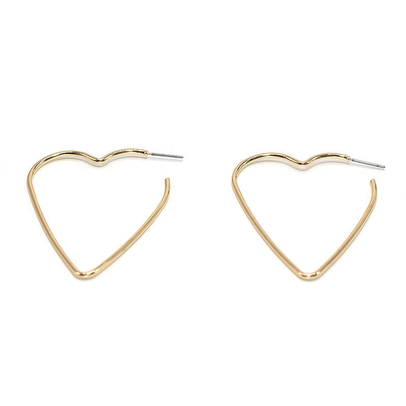 Fashion Trend Cool Girl Metal Love Earrings