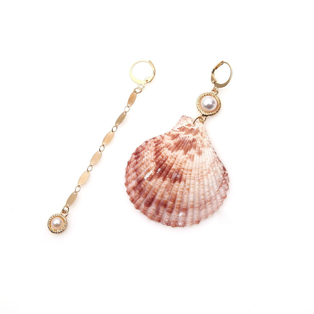 Fashion Style Natural Shell-shaped Stud Earrings